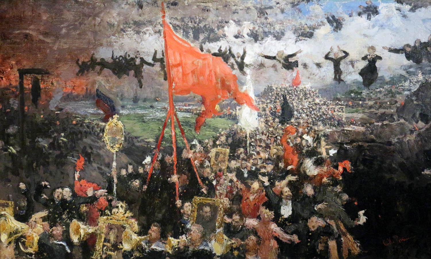 Манифестация 17 октября 1905 года картина